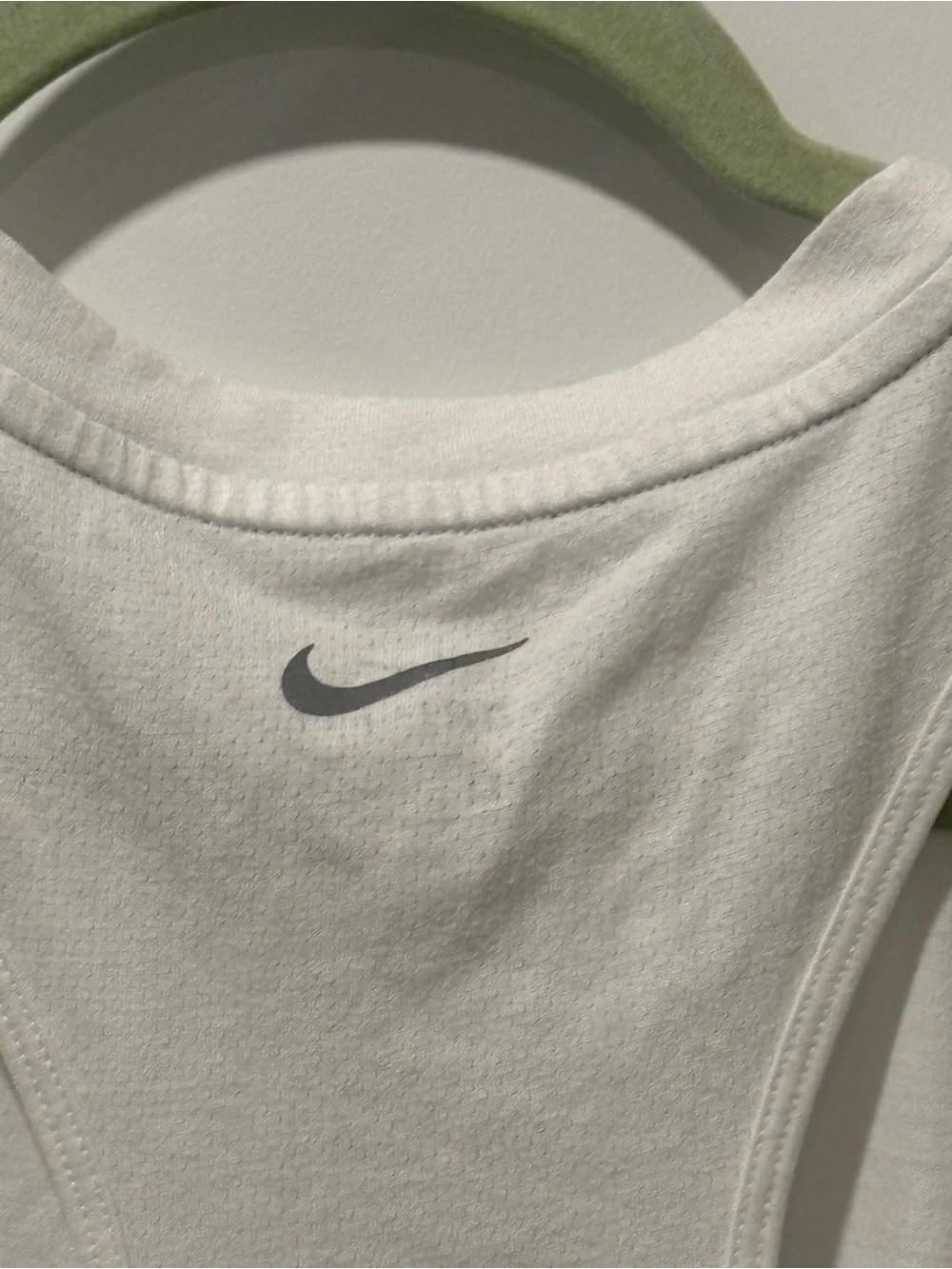 Nike Dri Fit “Just Do It” Vertical Graphic Tank in White